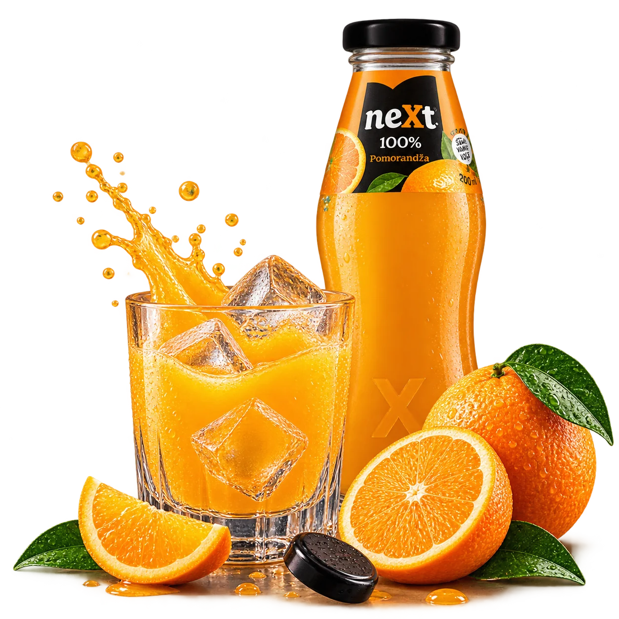 Next Pomorandža 0.20 l sa čašom, ledom i svježom pomorandžom